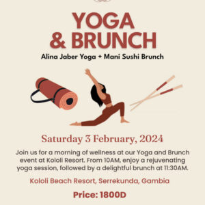Yoga Brunch in Gambia West Africa with Alina Jaber Mobile